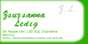 zsuzsanna ledig business card